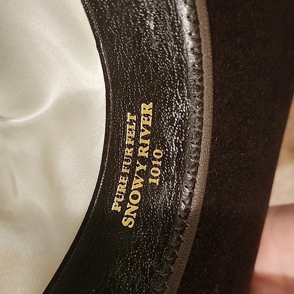 Akubra Snowy River 1010 Pure Fur Felt Hat - Genuine Australia Made size 57 - Picture 11 of 13